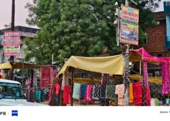 नगर पंचायत के आदेशों की खुलेआम अवहेलना,फिर से सजने लगीं होर्डिंग्स।