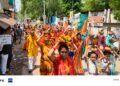 श्रीमद् भागवत कथा के अवसर पर निकली कलश यात्रा, भक्तिभाव में डूबा दुद्धी।