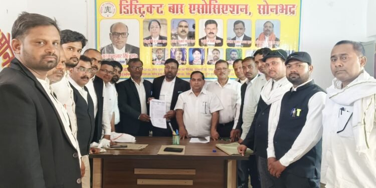 डिस्ट्रिक्ट बार एसोसिएशन, सोनभद्र अधिवक्ता के खिलाफ उत्पीड़न के मामले को लेकर शिकायत पर प्राथमिकी दर्ज हुआ।